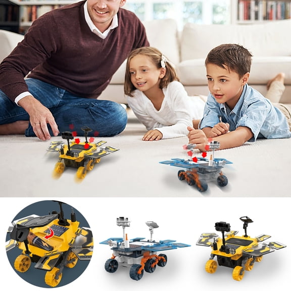 Nsxcdh Sensory Toys for Early Learning DIY Assembled Solar Rover Model Science and Education Experiment Manual Self-assembled Toys Best Value Pick