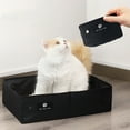 thumbnail image 2 of MERILER Portable Cats Travel Litter Box - No Leakage, No Smell, Easy to Carry for Road Trips and Hotel Stays with Cats, 2 of 7