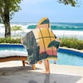 thumbnail image 3 of Yayeee Kids Hooded Towels Toddler Soft Absorbent Beach Bathing Wrap 50" x 23.5", Pink Sunset, 3 of 5