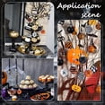 thumbnail image 5 of 24Pcs Halloween Tree Ornaments Halloween Sequin Hanging Ball Ornament Autumn Orange Black Shiny Glitter Hanging Balls for Halloween Christmas Thanksgiving Party Trees Home Decoration DIY, 5 of 5
