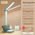 thumbnail image 4 of Gnwei Double Head Desk Lamp with Large Lighting Range, Mini Lamp for Small Spaces, Rechargeable Foldable and Portable Desk Lamp with USB-C Cable for Travelling, 4 of 4