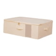 thumbnail image 4 of debajo de la caja de almacenamiento de la caja de ropa Organizador de juguetes Garnizador práctico contenedor de almacenamiento plegado con contenedor Beige, 4 of 8