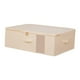 thumbnail image 4 of debajo de la caja de almacenamiento de la caja de ropa Organizador de juguetes Garnizador práctico contenedor de almacenamiento plegado con contenedor Beige, 4 of 8