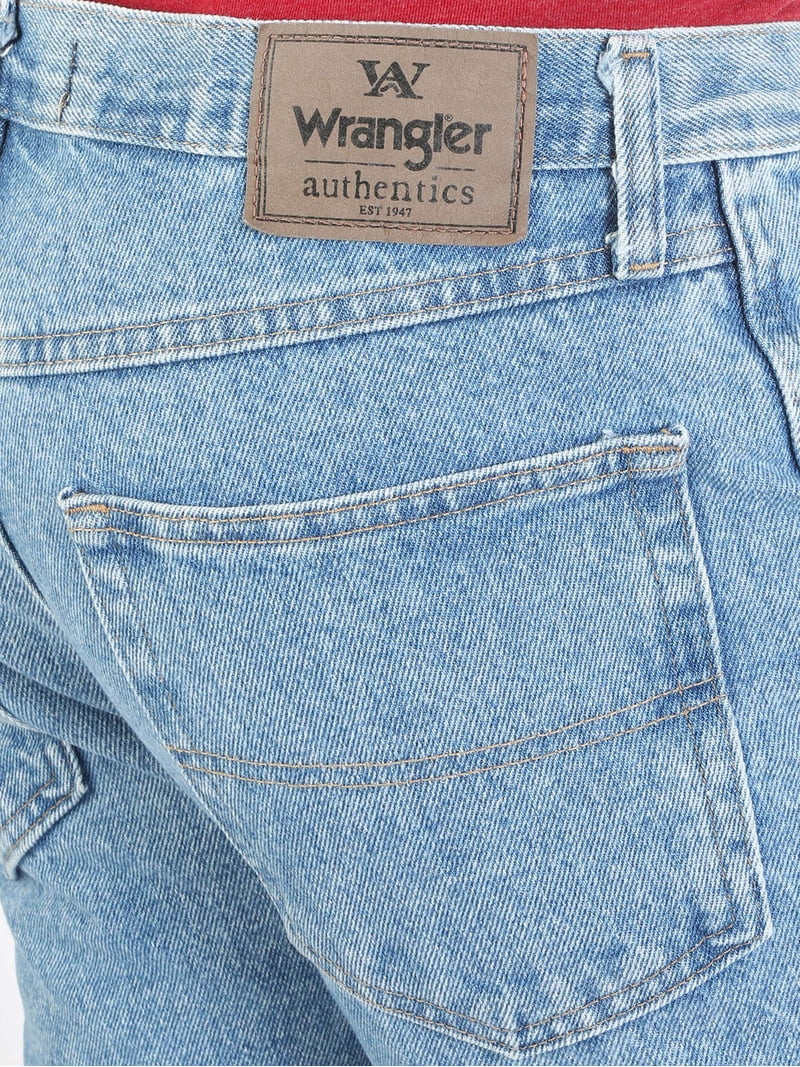 Mens 34x32 Straight Leg Cotton Five Pocket Jeans 34 - Walmart.com