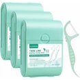 thumbnail image 4 of Travel Dental Floss Picks, 3 Cases with 156 Count Mint Flavor Twin-Line Dental Flosser, Portable Floss Case, Portable Floss Dispenser, Travel Floss Sticks for Adults (Green), 4 of 4