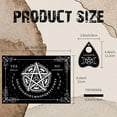 thumbnail image 2 of Black Pentagram Pendulum Board Wooden Talking Boards with Planchette Black Dowsing Divination Wood Spirit Board Kit Moon Hunt Metaphysical Message for Pagan 11.8X 8.3 Inch, 2 of 9
