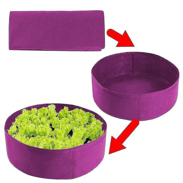 Bolsas de cultivo de plántulas vegetales de flores de jardín de contenedores de plantación redonda ZefeiWu 8390613823601