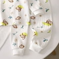 thumbnail image 4 of NOLDARES 2pcs Toddler Baby Girl Boy Fall Winter Clothes Print Long Sleeve Sweatshirt Tops Casual Pants Set Little Kids Outfits Clothing(Yellow,7-8 Y), 4 of 4
