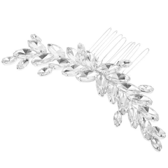 WHAMVOX Brides Wedding Hair Comb Rhinestone Bridesmaid Hair Side Comb Flower Bridal Hair Pieces Boho Headpiece Hair Jewelry Accessories For Women Girls