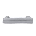thumbnail image 4 of Cama para mascotas Furhaven de espuma de gel refrescante estilo sofá gris Jumbo (XL), 4 of 5