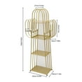 thumbnail image 4 of 4-Tier Cactus Bookcase Storage Organizer Metal Ladder Bookshelf Cute Bookshelves, 4 of 9