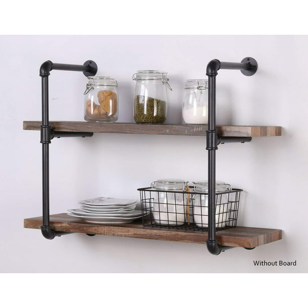 2pcs Floating Wall Shelves Three Four, Deep Wall Shelves For Kitchen