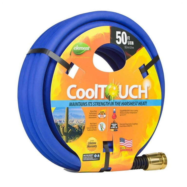 Element CoolTough 5/8 in. D X 50 ft. L Heavy Duty Garden Hose Blue