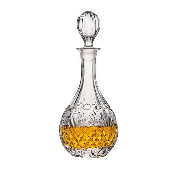 Glass Decanter Red Carafe Water Lid Bottle Crystal Pitcher Whiskey Dispenser Breather