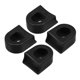 thumbnail image 1 of Unique Bargains 4 Piezas Protectores de Bota de manivela de Bicicleta de Silicona Funda de Bicicleta de montaña Protección de la Cubierta del Brazo de manivela Negro, 1 of 1