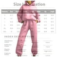 thumbnail image 4 of Lumtrix Womens 2 Piece Outfits Lounge Hoodie Sweatsuit Sets Oversized Sweatshirt Baggy Fall Comfy Sweatpants with Pockets Pink S, 4 of 8