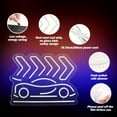 thumbnail image 3 of Y YUNHSOM Car Neon Signs, Dimmable LED Neon Sign for Wall Decor,16.5*12.6 inches USB Powered,Game Room Bedroom Man Cave Kids Room Party Gift, 3 of 7