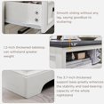 thumbnail image 4 of XgoodX 18" Farmhouse Nightstand with Charging Station,End Table with 2 Drawers Storage,Side Table,Bedside Cabinet for Bedroom,Living Room,White, 4 of 8