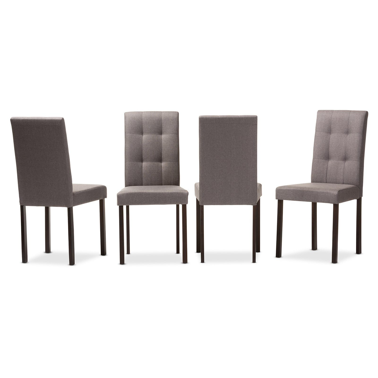 Baxton Studio Andrew Modern And Contemporary 5 Piece Upholstered Baxton Studio Andrew Modern And Contemporary 5 Piece Upholstered Grid Tufting Dining Set Multiple Colors Com