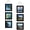 Black, variant on 4x4 Collage Picture Frames Set of 2, Rustic Wooden Real Glass Vertical Hanging 3 Opening 4 by 4 Photo Frame, Distressed White