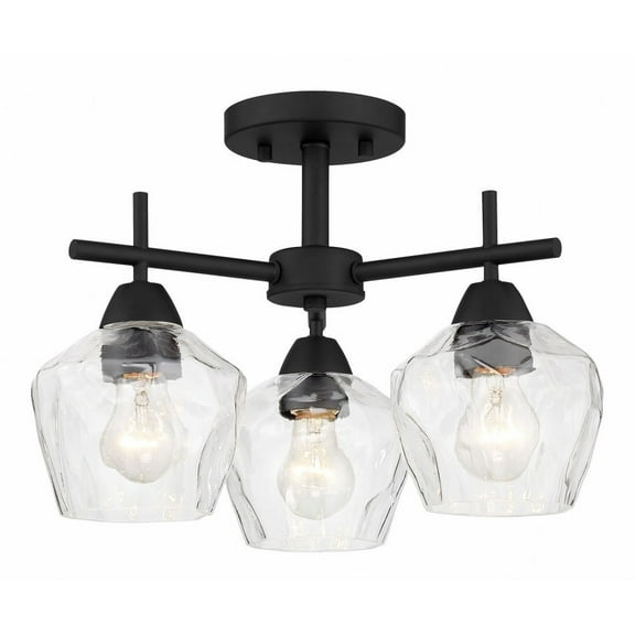 3 Light Semi-Flush Mount-Coal Finish Minka Lavery 2172-66A