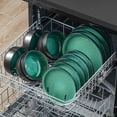 thumbnail image 6 of MALACASA 18 Piece Ceramic Dinnerware Set, Microwave and Dishwasher Safe, Stackable Plates and Bowls sets Service for 6, Green, 6 of 12
