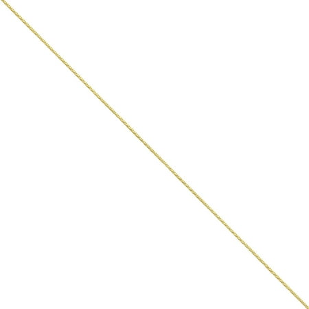 14K Yellow Gold 1mm Wide Franco Chain Necklace