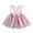 Pink, variant on BemeyourBBs Kids Toddler Girl Bowknot Tulle Tutu Dress Newborn Ruffle Bead Formal Dress Princess Wedding Bridesmaid Birthday Party Pageant Baptism Dresses