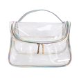 thumbnail image 2 of Marble Pattern Cosmetic Bag Storage Carry Handbag Toiletry Bags Holding Container Travel Personal Care Makeup Organizer Type 1, 2 of 6