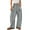 Gray, variant on Simua Summer Casual Wide Leg Pants for Women Drawstring Baggy Barrel Sweatpants High Waist Lounge Trousers with Pockets