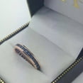 thumbnail image 3 of Princess-Cut Blue Sapphire Eternity Ring Band 14k Rose Gold (1.36ct), 3 of 3