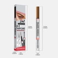thumbnail image 3 of Microblading Eyebrow Pen, 2-in-1 Dual-Ended Eyebrow Pen with 4-Fork-Tip & Eyebrow Brush, Waterproof Eyebrow Pencil and Sealing Brow Gel, Makeup Long-Lasting Eyebrow Pen for Women, 3 of 9