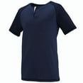 thumbnail image 1 of Linear Fusion Manches Courtes Henley TG Marine/noir Fusion, 1 of 1
