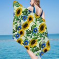 thumbnail image 4 of Microfiber Beach Towel Super Lightweight Colorful Bath Towel Sandproof Beach Blanket Multi-Purpose Towel For Travel Swimming Pool 30x60 Inch, 4 of 9