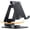 black, variant on 360 degree rotating phone stand, fully adjustable and foldable desktop phone stand base, thick phone case friendly, compatible with all phones, Nintendo Switch, black,silvery,8.7*4.3*11.2cm,1 piece