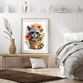 thumbnail image 6 of Diamond Art Kit for Adults, Cartoon Raccoon Flower Print No.20 Diamond Painting for Adults Beginners, 5D DIY Diamond Art Painting Kits, Colorful Diamond Painting Craft for Home Decor 12x16, 6 of 7