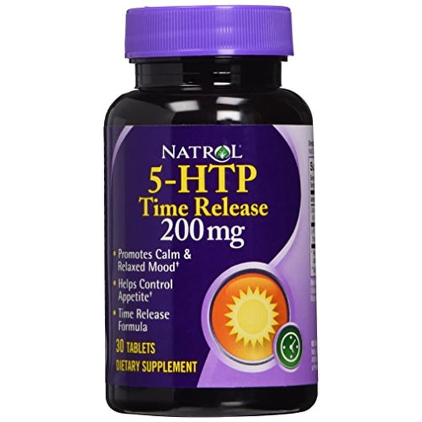 Natrol 5-HTP TR Time Release, 200miligram 30 Tablets - Walmart.com ...