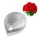 thumbnail image 3 of 10 Uds molde de pastel de Fondant de Metal de acero inoxidable cortador de galletas de pétalos de rosa, 3 of 8