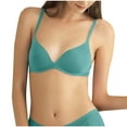 thumbnail image 5 of Tshirt Bras for Women Lightly Lined Bra Feature V-Neck Longline Bra Style W-229 Green S, 5 of 8
