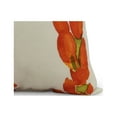 thumbnail image 2 of Simply Daisy's Sunset Tulip Stripe 16 inch Orange Decorative Floral Throw Pillow, 2 of 2