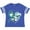 Football Blue and White, variant on Cervical Cancer Awareness Teal and White Ribbon Around Heart Boys or Girls Toddler T-Shirt