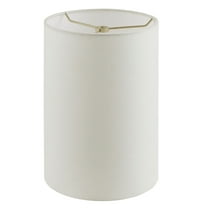 Aspen Creative 31289 Transitional Drum (Cylinder) Shape Spider Construction Lamp Shade in Off White, 8" wide (8" x 8" x 11")