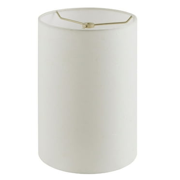Aspen Creative 31289 Transitional Drum (Cylinder) Shape Spider Construction Lamp Shade in Off White, 8" wide (8" x 8" x 11")