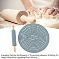 thumbnail image 3 of Rolling Pin Pastry Baking Mat, Non Stick Safe and Sanitary Pot Rolling Pin Strong Practicality Rolling Pin Kneading Pad for Kitchen Restaurant School Use, 3 of 8