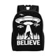thumbnail image 1 of Mochila escolar ligera con diseño de OVNI y Pie Grande para portátil, para estudiantes de secundaria, preparatoria y universidad., 1 of 5