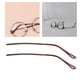 thumbnail image 4 of 2 piezas de repuesto para patillas, accesorios de reparación, marco de brazo universal, comodidad de metal Marrón, 4 of 9