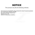 thumbnail image 2 of Transit Auto Rear Coated Disc Brake Rotors and Ceramic Pads Kit for Car Honda Accord Acura TSX KGT-101562, 2 of 11