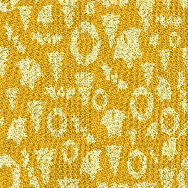 Ahgly Company Tapis d'Intérieur Lavables en Machine, Carrés Transitionnels, Jaune Vif, 5' Carré