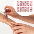 thumbnail image 4 of Unique Bargains 10 Pcs Realistic Fake Tattoos Butterfly Pattern Temporary Tatto Pink Red, 4 of 5