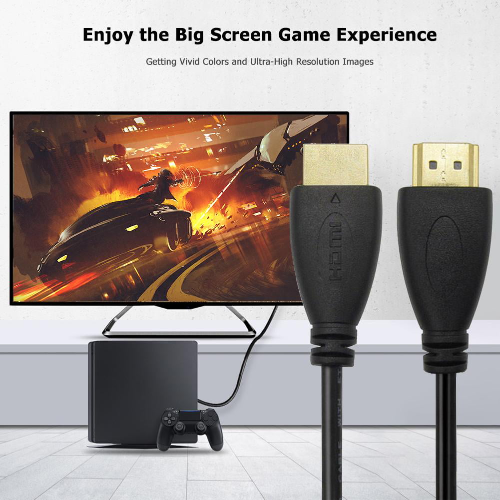Ultra Slim High Speed HDMI Cable 1.4 HDTV Ethernet 4Kx2K 3D Audio Return LY 